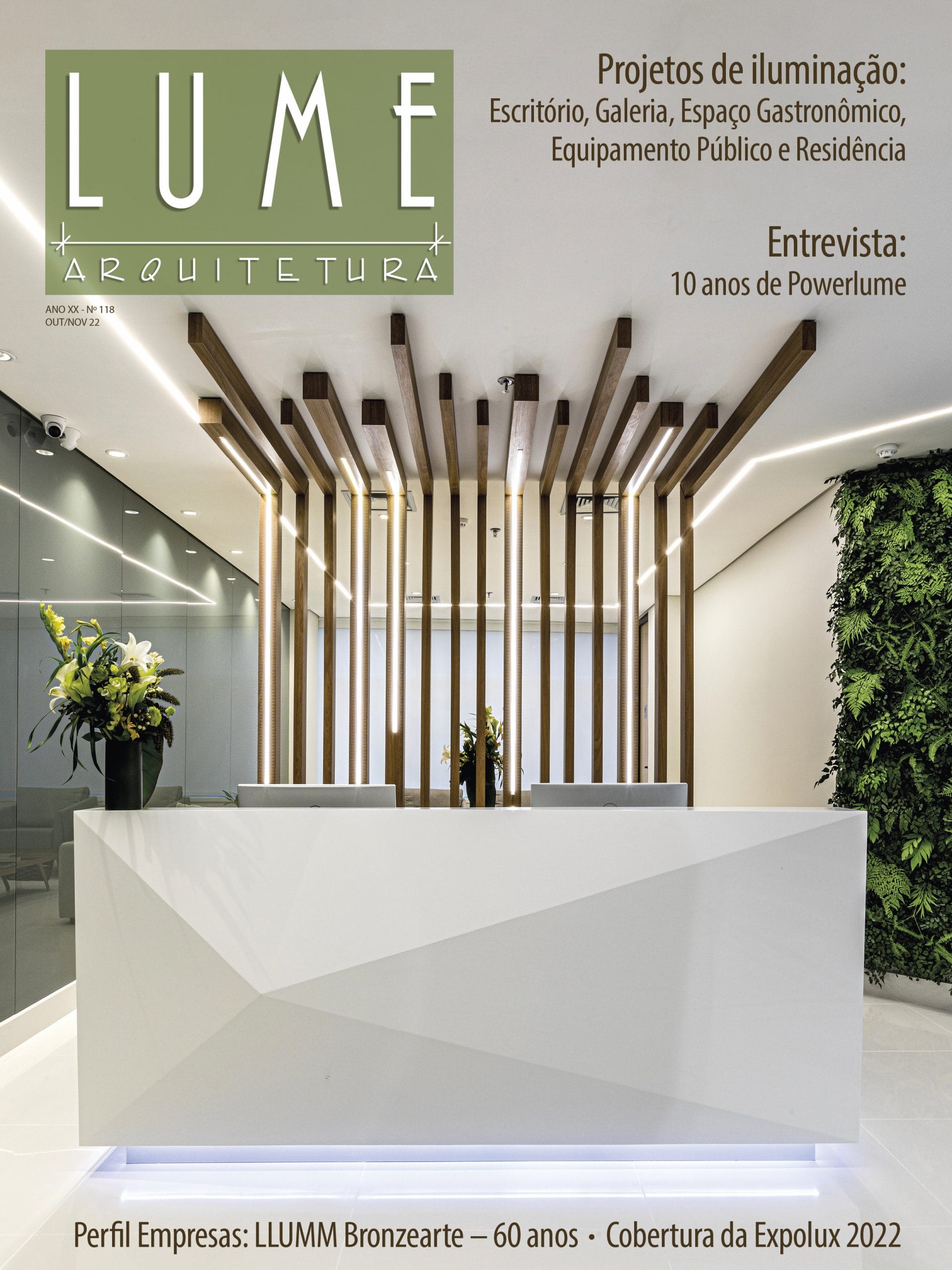 Revista Lume Arquitetura - Edição n° 118 | outubro/22 Obra: Escritório NSI Participações
